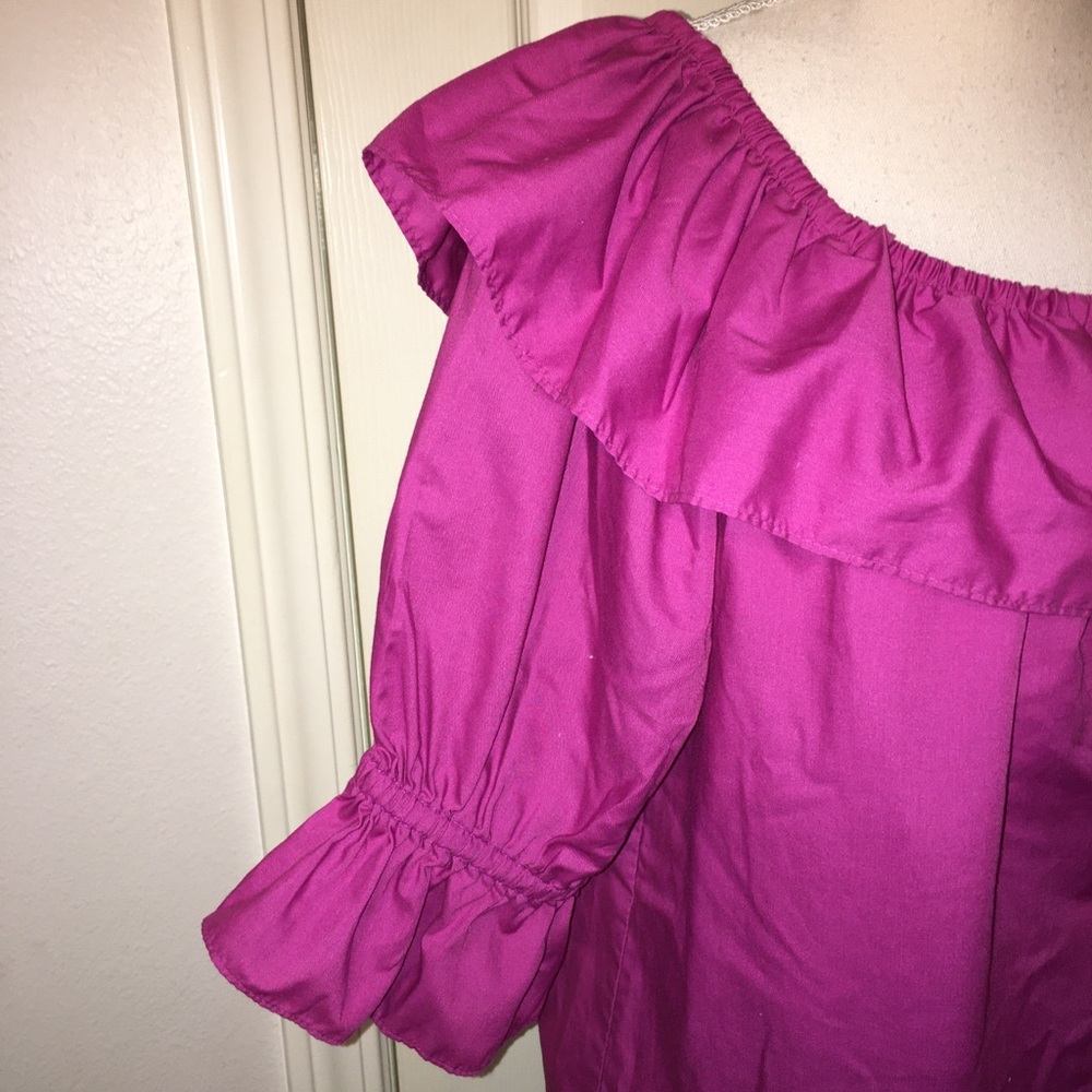 Vintage Malco Modes Ruffle Top View 6